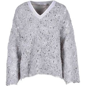 Brunello Cucinelli, Dames, Truien, Beige, Maat: M Katoen,