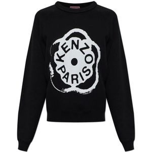 Kenzo, Dames, Sweatshirts & Hoodies, Zwart, Maat: M