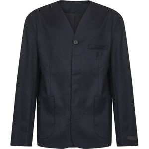 Jacquemus, Heren, Jassen, Blauw, Maat: M Wol,