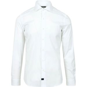 Fay, Heren, Overhemden, Wit, Maat: 4XL Katoen,