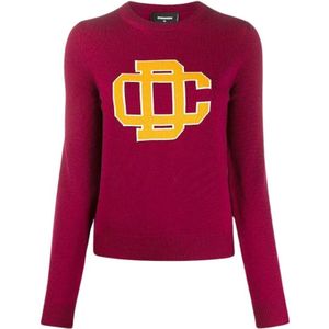 Dsquared2, Dames, Truien, Rood, Maat: L Wol,