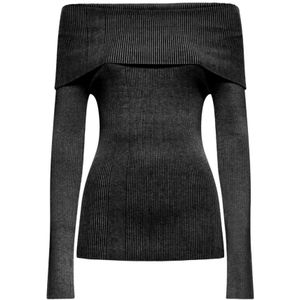Silvian Heach, Dames, Truien, Zwart, Maat: XS Viscose,