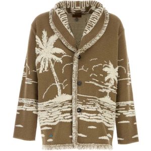 Alanui, Heren, Truien, Beige, Maat: S Zijde,