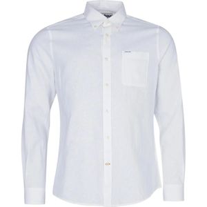Barbour, Heren, Overhemden, Wit, Maat: L Katoen,