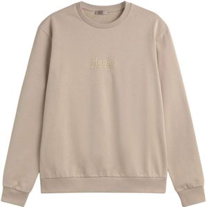 Herno, Dames, Sweatshirts & Hoodies, Bruin, Maat: M Katoen,