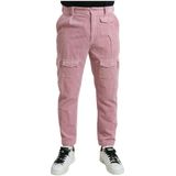 Velvet Katoenen Cargo Broek Roze