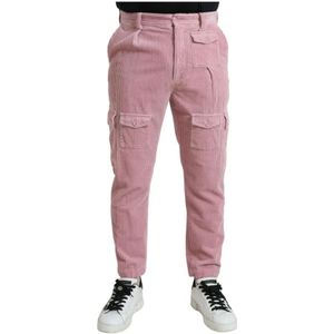 Velvet Katoenen Cargo Broek Roze