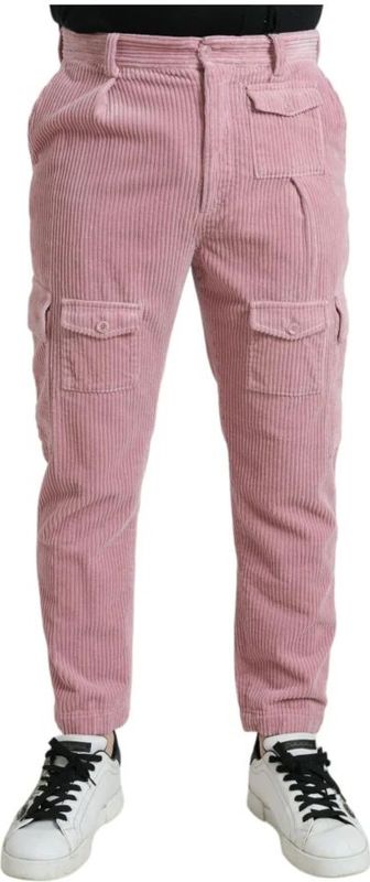 Velvet Katoenen Cargo Broek Roze