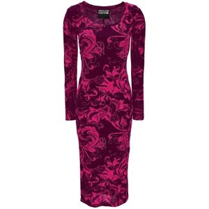 Versace Jeans Couture, Dames, Jurken, Paars, Maat: XS