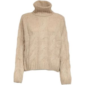 Allude, Dames, Truien, Beige, Maat: M Kasjmier,