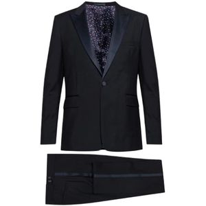 Paul Smith, Heren, Pakken, Blauw, Maat: S Wol,