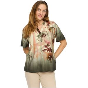 2-Biz, Dames, Blouses & Shirts, Veelkleurig, Maat: M Viscose,