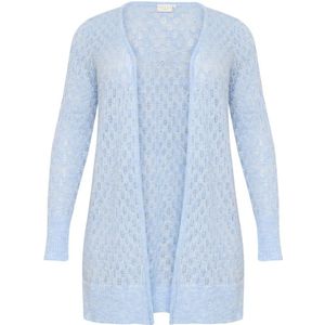 Kaffe Curve - Open Cardigan - Blauw - Dames - Windsurfer Patroon