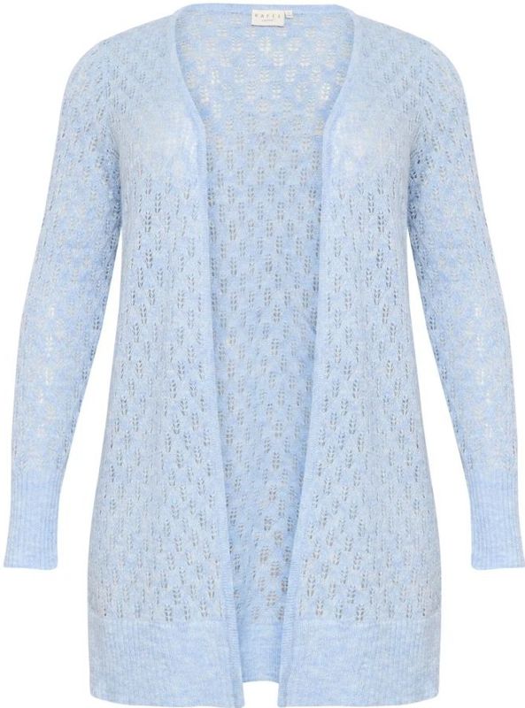 Kaffe Curve - Open Cardigan - Blauw - Dames - Windsurfer Patroon