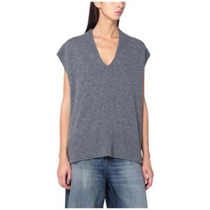 Roberto Collina, Dames, Truien, Grijs, Maat: L