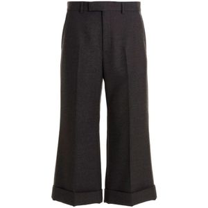 Gucci, Heren, Broeken, Grijs, Maat: L