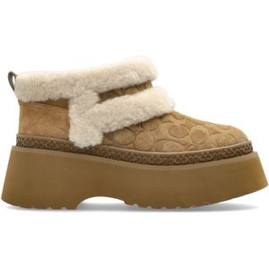 Coach, Dames, Schoenen, Beige, Maat: 36 EU Leer,