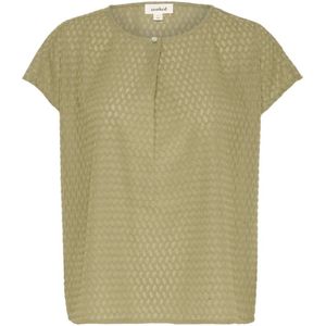 Soaked in Luxury, Dames, Blouses & Shirts, Groen, Maat: L Poliester,