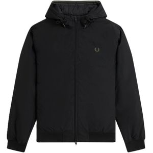 Fred Perry, Heren, Jassen, Zwart, Maat: 2XL