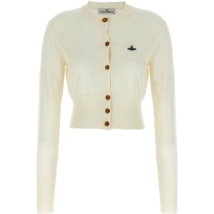Vivienne Westwood, Dames, Truien, Beige, Maat: M Wol,
