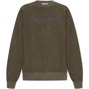 Alexander McQueen, Heren, Sweatshirts & Hoodies, Groen, Maat: L