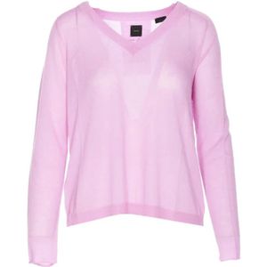 Pinko, Dames, Truien, Roze, Maat: L Katoen,