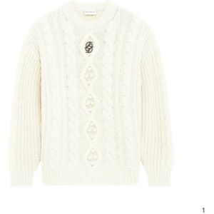 Drole de Monsieur, Heren, Truien, Wit, Maat: L Wol,