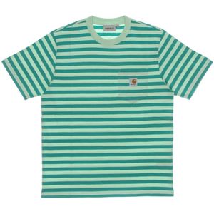 Carhartt Wip, Heren, Tops, Groen, Maat: XL Katoen,