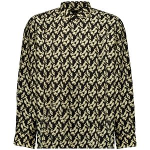Saint Laurent, Heren, Overhemden, Veelkleurig, Maat: S Viscose,