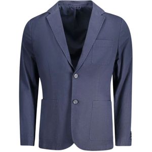 Guess, Heren, Jassen, Blauw, Maat: S Katoen,