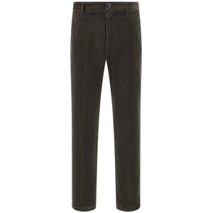 Boggi Milano - Corduroy Stretch Broek - Groen - Heren