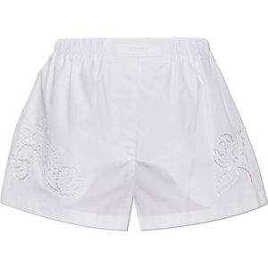 Versace, Dames, Korte broeken, Wit, Maat: XS Katoen,