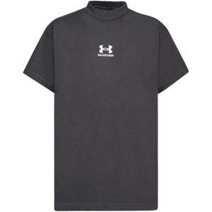 Balenciaga, Heren, Tops, Zwart, Maat: M Katoen,