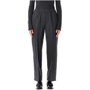 Fabiana Filippi, Dames, Broeken, Grijs, Maat: S Wol,