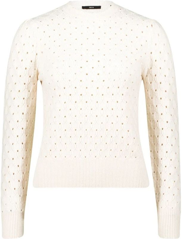 zero - Trui - Eierschaal - Lange Mouw - Ronde Hals - Effen