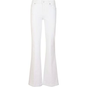 Paige, Dames, Broeken, Wit, Maat: W27 Katoen,