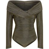 Nicowa - Awilono - Bodystocking - Groen - Lamé Jersey