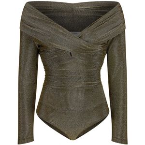 Nicowa - Awilono - Bodystocking - Groen - Lamé Jersey