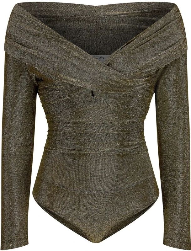 Nicowa - Awilono - Bodystocking - Groen - Lamé Jersey