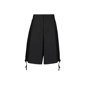 Dior Wijdvallende Bermuda Shorts , Black , Heren , Maat: M