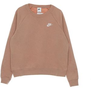 Nike, Dames, Sweatshirts & Hoodies, Bruin, Maat: S Fleece,