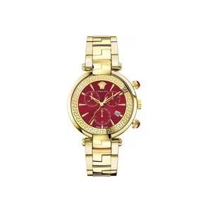 Versace Dames Chronograaf Stalen Horloge , Yellow , Dames , Maat: ONE Size