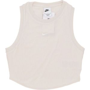 Nike, Dames, Tops, Beige, Maat: M Katoen,