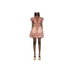 Zimmermann Roze jurk voor vrouwen , Pink , Dames , Maat: XS