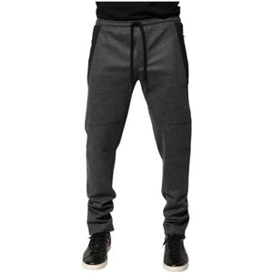 Dolce & Gabbana, Heren, Broeken, Grijs, Maat: XL Wol,