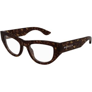 Alexander McQueen - AM0512O - Optische Monturen - Havana - Acetaat - Kattenoog
