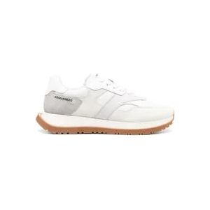 Dsquared2 Witte Polyester Casual Sneakers voor Mannen , White , Heren , Maat: 43 EU