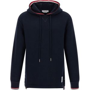 Thom Browne, Heren, Sweatshirts & Hoodies, Blauw, Maat: M