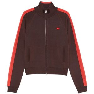 Wales Bonner, Heren, Sweatshirts & Hoodies, Bruin, Maat: L Viscose,