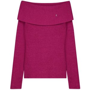 Fabienne Chapot, Dames, Truien, Roze, Maat: S Nylon,